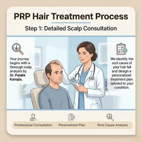 Hair regrowth step 1